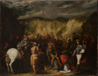Szent Januarius és társai vértanúsága alkotó: Salvator Rosa