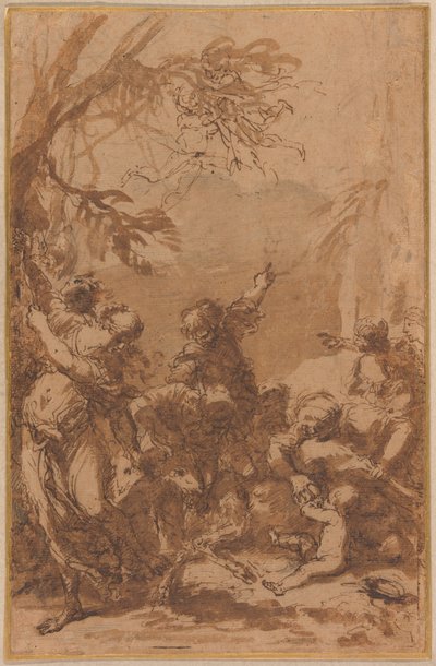 A Jupiter nevelése alkotó: Salvator Rosa