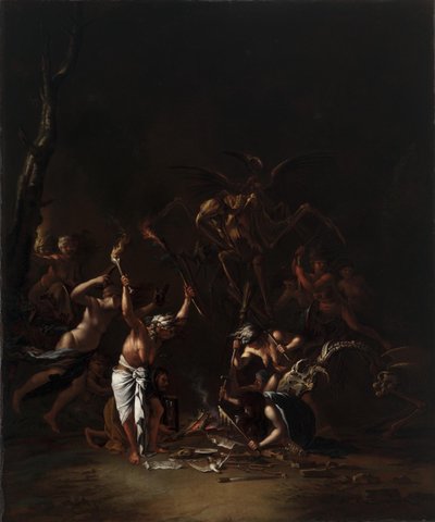 A boszorkányok szombatja alkotó: Salvator Rosa