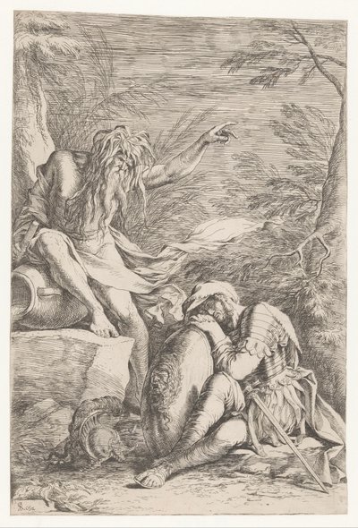 Tiberinus megjelenik Aeneasnak alkotó: Salvator Rosa