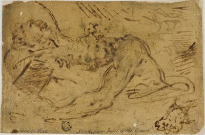 Két grappling figura alkotó: Salvator Rosa