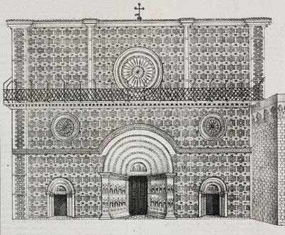 A Santa Maria di Collemaggio-bazilika homlokzata, L