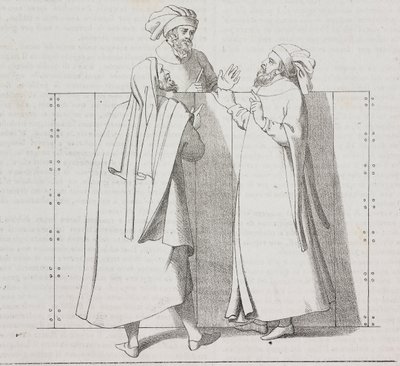 századi firenzei kézművesek, Firenze, Toszkána, Olaszország, Salvatore Puglia litográfiája a Poliorama Pittorescoból, n. 28, február 15. alkotó: Salvatore Puglia