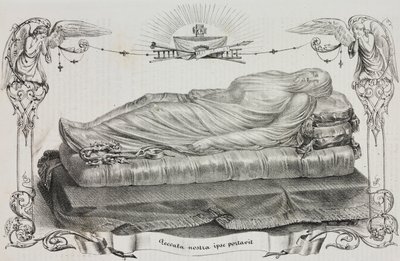 Giuseppe Sanmartino (körülbelül 1720-1793), Cappella Sansevero, Nápoly, Campania, Olaszország, Salvatore Puglia litográfiája, Giuseppe Sanmartino (körülbelül 1720-1793), n. 33, március 26. alkotó: Salvatore Puglia