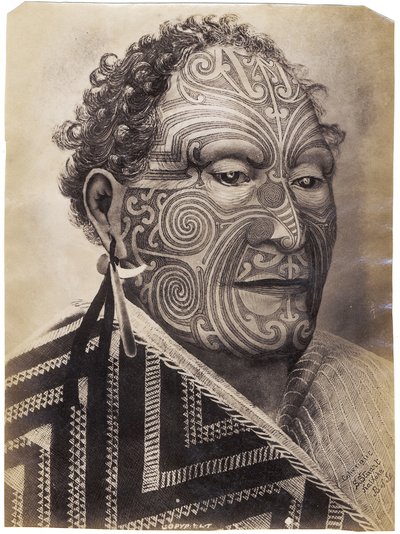 Tamati Waka Nene, 1880 körül (albumnyomat) alkotó: Sam Stuart