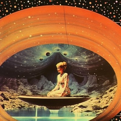 Meditáló űrnő alkotó: Samantha Hearn