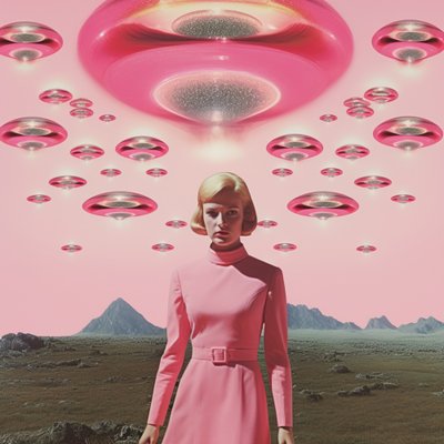 Rózsaszín UFO-invázió alkotó: Samantha Hearn