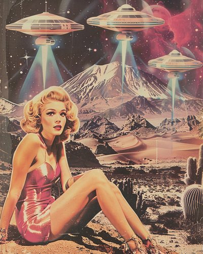 Retro sivatagi UFO-invázió alkotó: Samantha Hearn