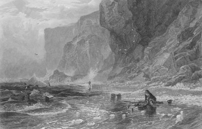 A vihar, Mordaunttal, aki megmenti Clevelandet (metszet) alkotó: Samuel (after) Bough