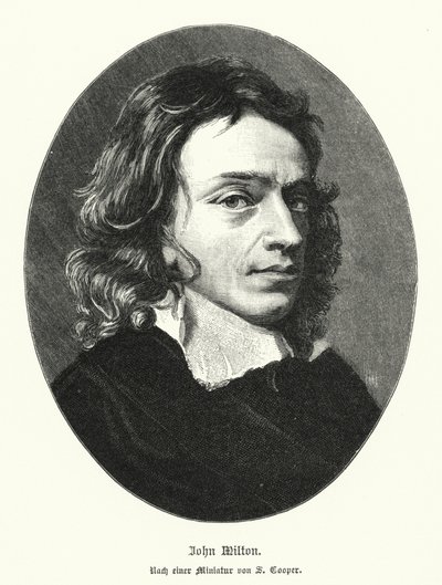 John Milton angol költő (litho) alkotó: Samuel (after) Cooper
