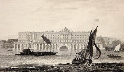 A Somerset-ház kilátása a Temze felől, W.B. metszet. Cooke (1778-1855) 1814 (metszet) alkotó: Samuel (after) Owen