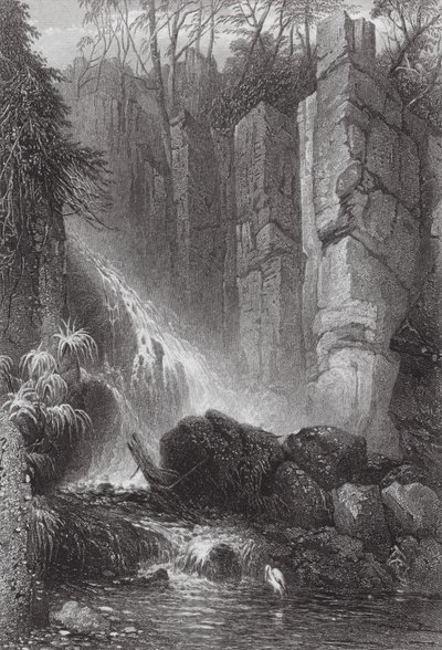 Ausztrália: Mount Wellington, Tasmania (metszet) alkotó: Samuel (after) Prout