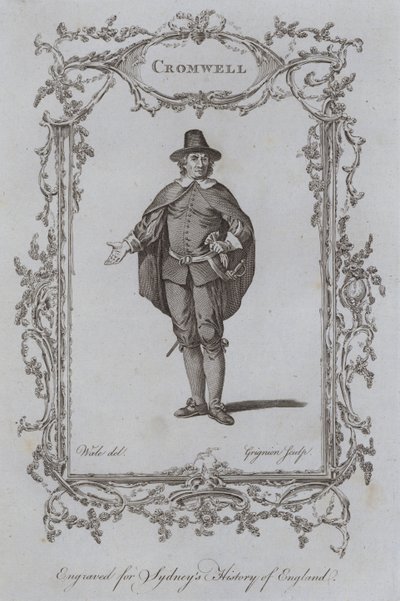 Cromwell (metszet) alkotó: Samuel (after) Wale