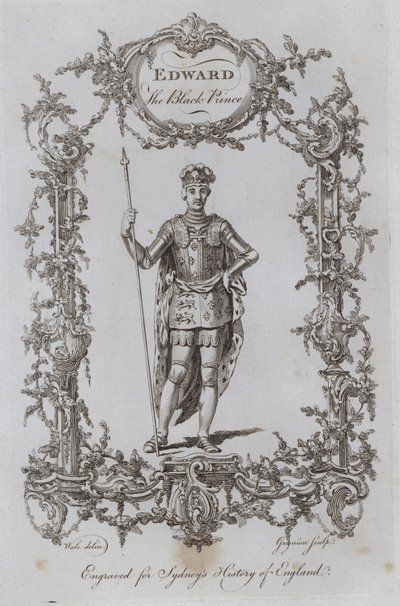 Edward, a fekete herceg (metszet) alkotó: Samuel (after) Wale