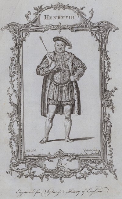 Henrik VIII (metszet) alkotó: Samuel (after) Wale