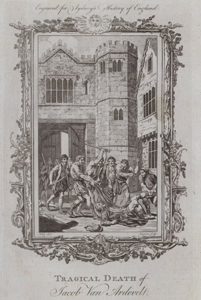 Jacob Van Ardelvelt tragikus halála (metszet) alkotó: Samuel (after) Wale