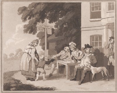 Jótékonyság, 1792. november 25. alkotó: Samuel Alken