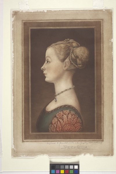 Portrait Of A Lady, dátum ismeretlen (nyomatok) alkotó: Samuel Arlent Edwards