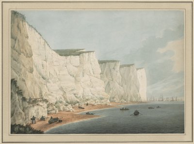 The Fleet Off the Coast, Beachy Head, c. 1790-1805. alkotó: Samuel Atkins