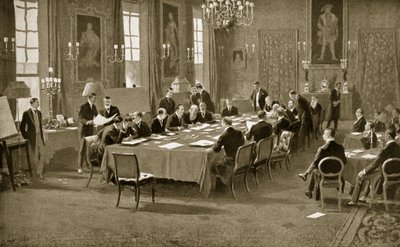 A Londoni Szerződés aláírása, 1913 alkotó: Samuel Begg