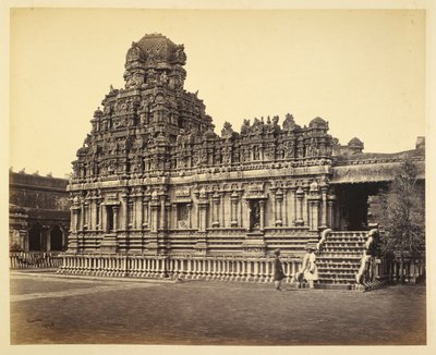 Kilátás a Subrahmanya templomra a Pagoda közelében, Tanjore alkotó: Samuel Bourne