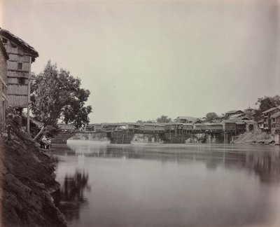 Boltok hídja, Srinagar, Kasmír, 1864. alkotó: Samuel Bourne