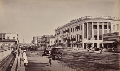 Kalkutta. Old Court House Street alkotó: Samuel Bourne