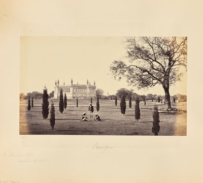 Cawnpore; Az emlékkút, a távolban a Cawnpore-i templommal alkotó: Samuel Bourne