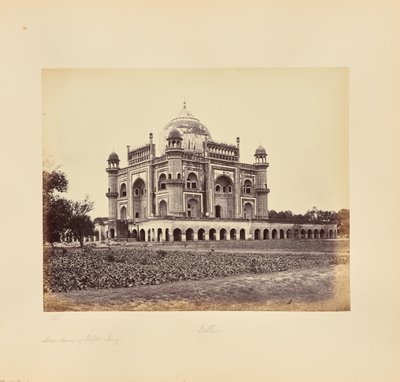 Delhi; Safdar Jung mauzóleuma alkotó: Samuel Bourne