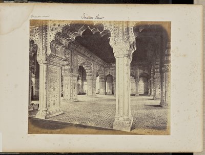 Delhi - A palota, a Diwan-i-Khas belseje alkotó: Samuel Bourne