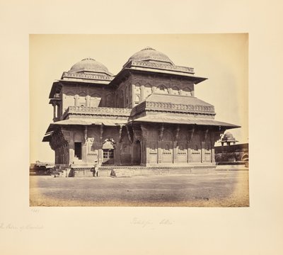 Fatehpur Szikrí; Birbal palotája alkotó: Samuel Bourne