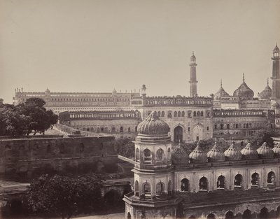 Lucknow. A nagy imambara és a mecset alkotó: Samuel Bourne