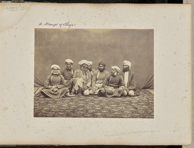 Simla; thugok csoportja alkotó: Samuel Bourne