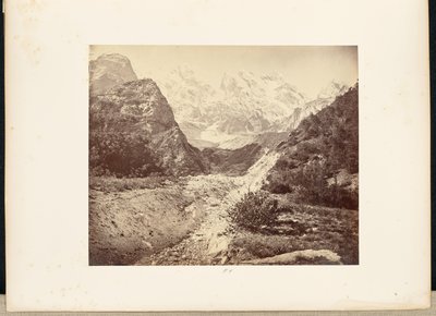 Havas csúcsok a Gangotri-gleccser közelében alkotó: Samuel Bourne