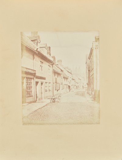 Szent János utca és katedrális, Peterborough alkotó: Samuel Buckle