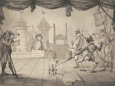 Bastille bukásának amfiteátrumi változata alkotó: Samuel Collings