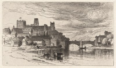 Durham, Anglia (The Splendor Falls on Castle Walls) alkotó: Samuel Colman