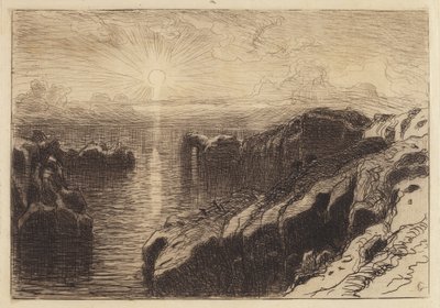 Csendes-óceán partja, Kalifornia alkotó: Samuel Colman