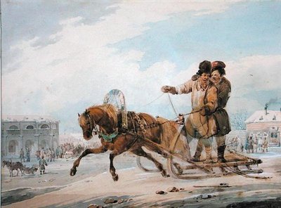 Orosz szán alkotó: Samuel Colman
