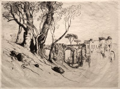 A Riviéra olajfái, 1884. alkotó: Samuel Colman