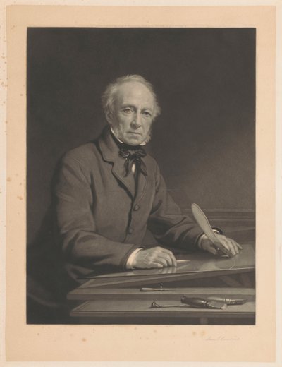 Samuel Cousins ​​portréja nyomtatványon dolgozik alkotó: Samuel Cousins (signed by artist)