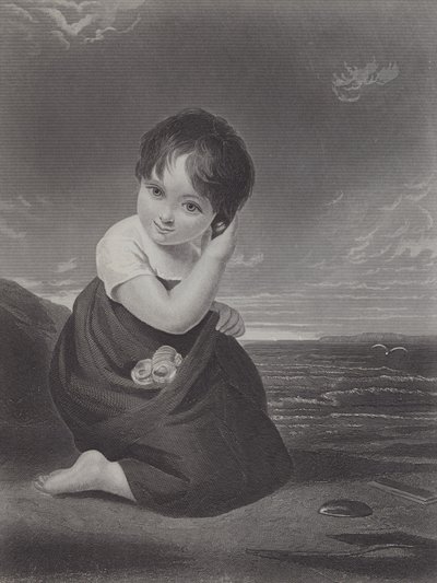 Üzenet a tengerből (metszet) alkotó: Samuel Cousins