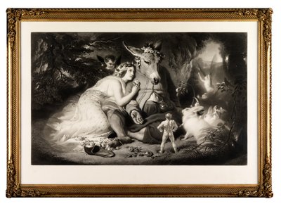Szentivánéji álom (mezzotint) alkotó: Samuel Cousins