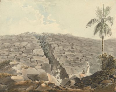 Hasadék a sziklák képződményében alkotó: Samuel Davis