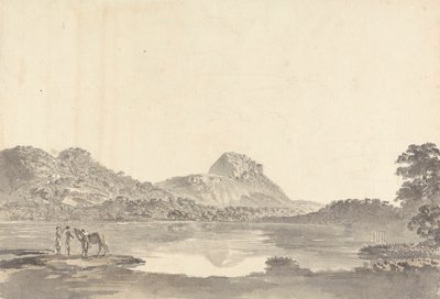 Figurák egy tó mellett alkotó: Samuel Davis