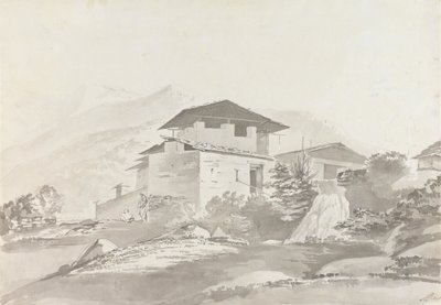 Tassisudon közelében [Tashicho Dzong] alkotó: Samuel Davis