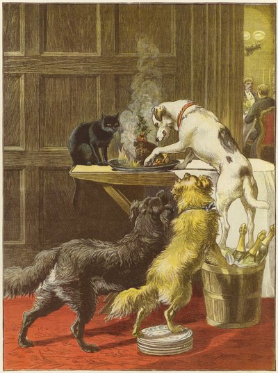 Karácsony napja, a hívatlanok alkotó: Samuel Edmund Waller