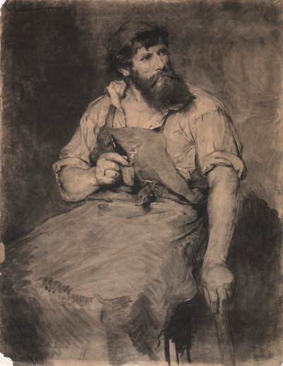 Smithy, tanulmány az ítélethez, 1883 körül. alkotó: Samuel H. Crone
