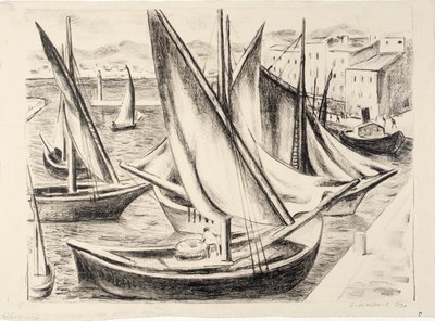 Csónakok, St. Tropez alkotó: Samuel Halpert