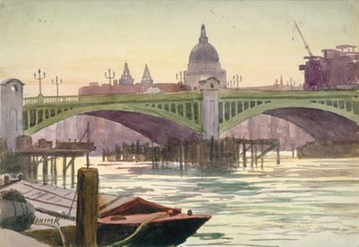 Southwark Bridge, London, 1930 alkotó: Samuel Harry Hancock
